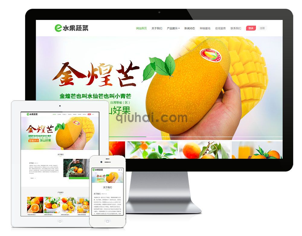 水果蔬菜鲜果商城网站模板(3)