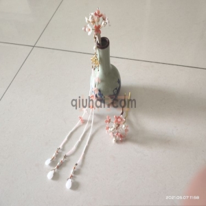 古装头饰汉服搭配发簪发夹发饰精品女神饰品民族风格侧夹发箍琉璃