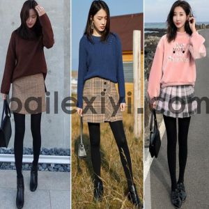 打底裤今年流行穿法，时尚保暖穿出质感美