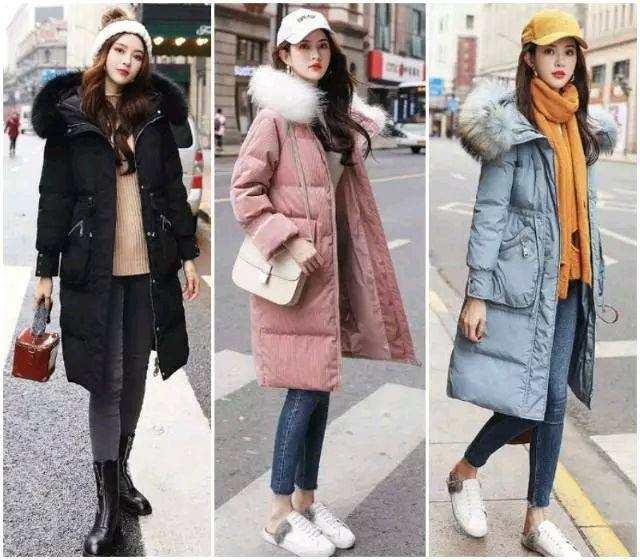秋冬羽绒服穿搭示范，这个冬天美丽不"冻人(图3)