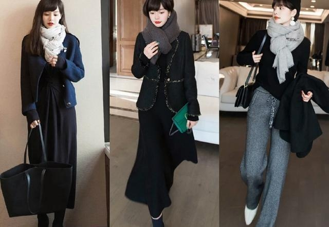 秋冬日常气质穿搭，大衣搭配针织裙，穿出最美的你(图4)