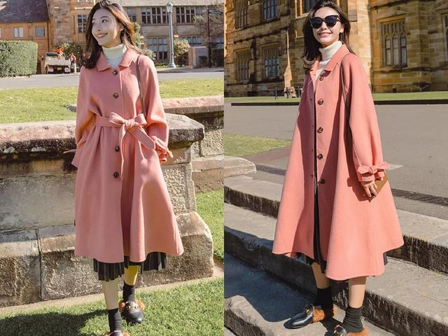 秋冬毛呢大衣 穿上就很美，简单又大方(图11)