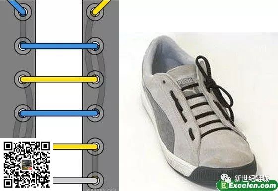 (图6) 鞋带的24种系法图解(图6)