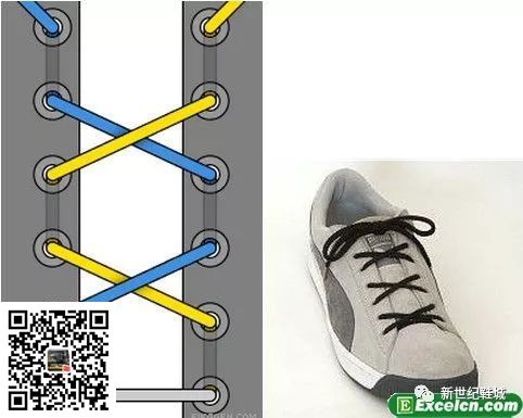 (图13) 鞋带的24种系法图解(图13)