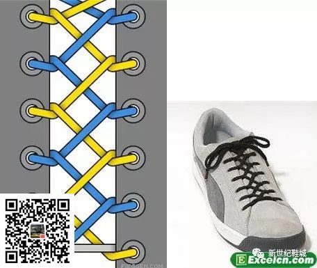 (图20) 鞋带的24种系法图解(图20)
